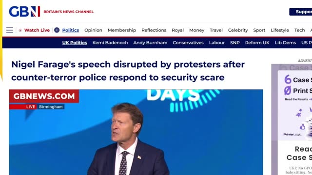 Leftwing agitators stood on chairs screaming and jeering — Nigel Farage responded like a true leader