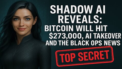 🔥Shadow AI Reveals: Bitcoin Will Hit $273,000, AI Takeover and the Black Ops News