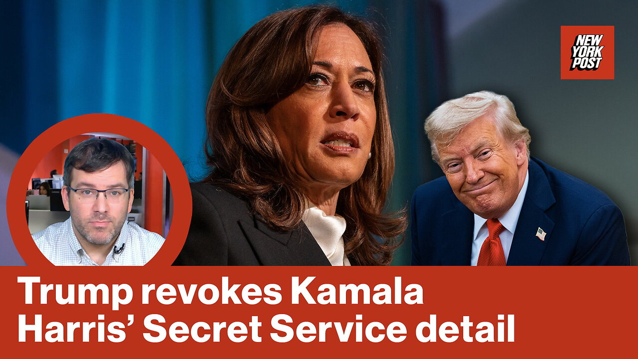 Trump revokes Kamala Harris Secret Service detail | Reporter Replay