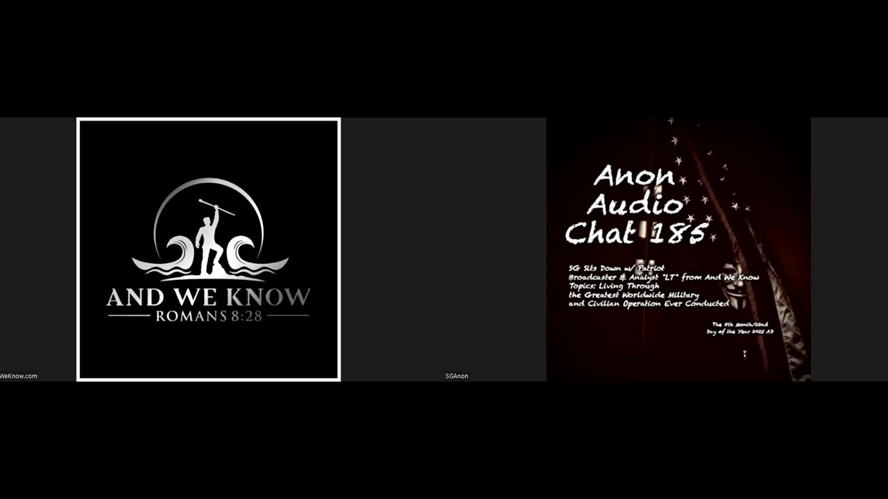 (8/22/2025) | AUDIO CHAT 185 | SG Sits Down w/ LT From "And We Know": An 80K FT View of Humanity's Great Awakening