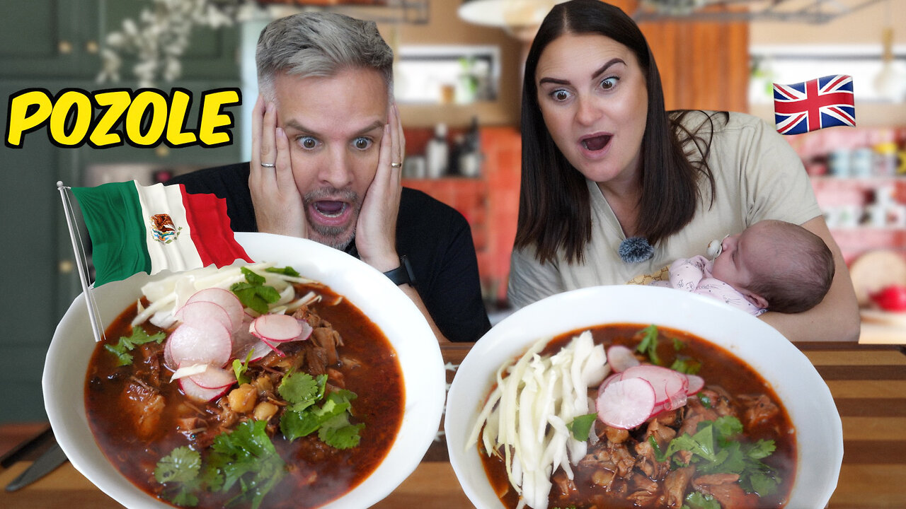 Brits Try Mexican Pozole Rojo for the First Time! ๐ฒ๐ฝ๐ถ๏ธ | Authentic Pork & Hominy Stew