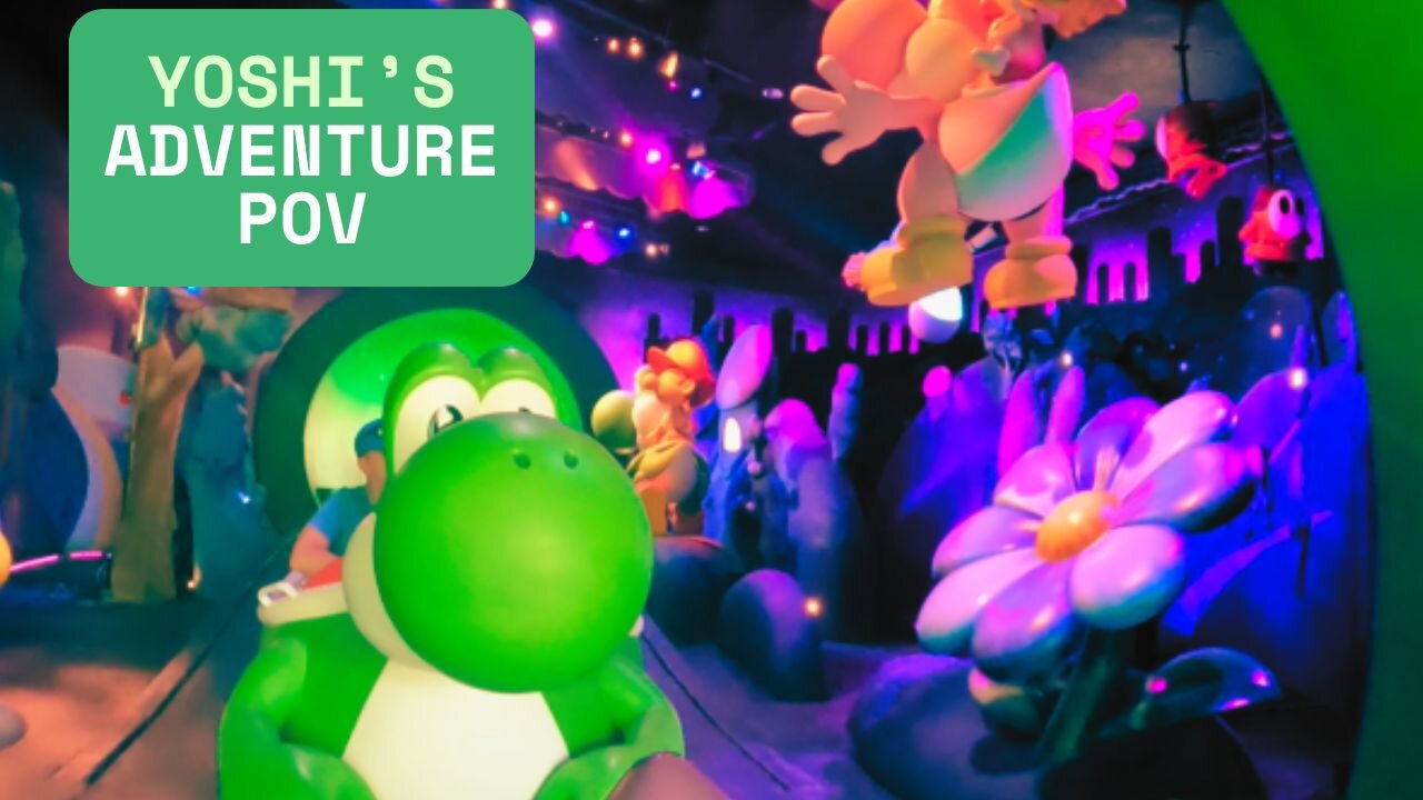 Yoshis Adventure POV 🚗 | Orlando FL Epic Universe 🌟 | No Commentary 🎮