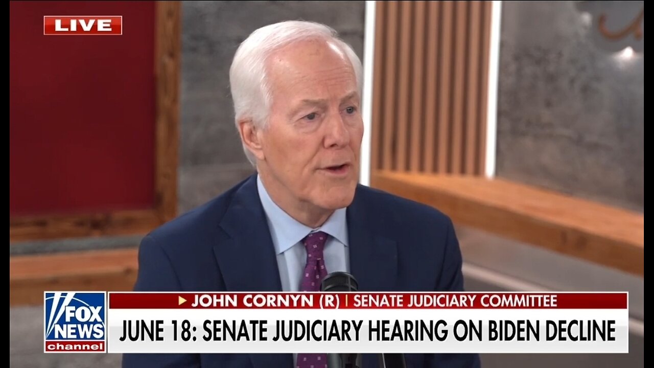 Sen John Cornyn: Bidens Decline Is About A Constitutional Crisis