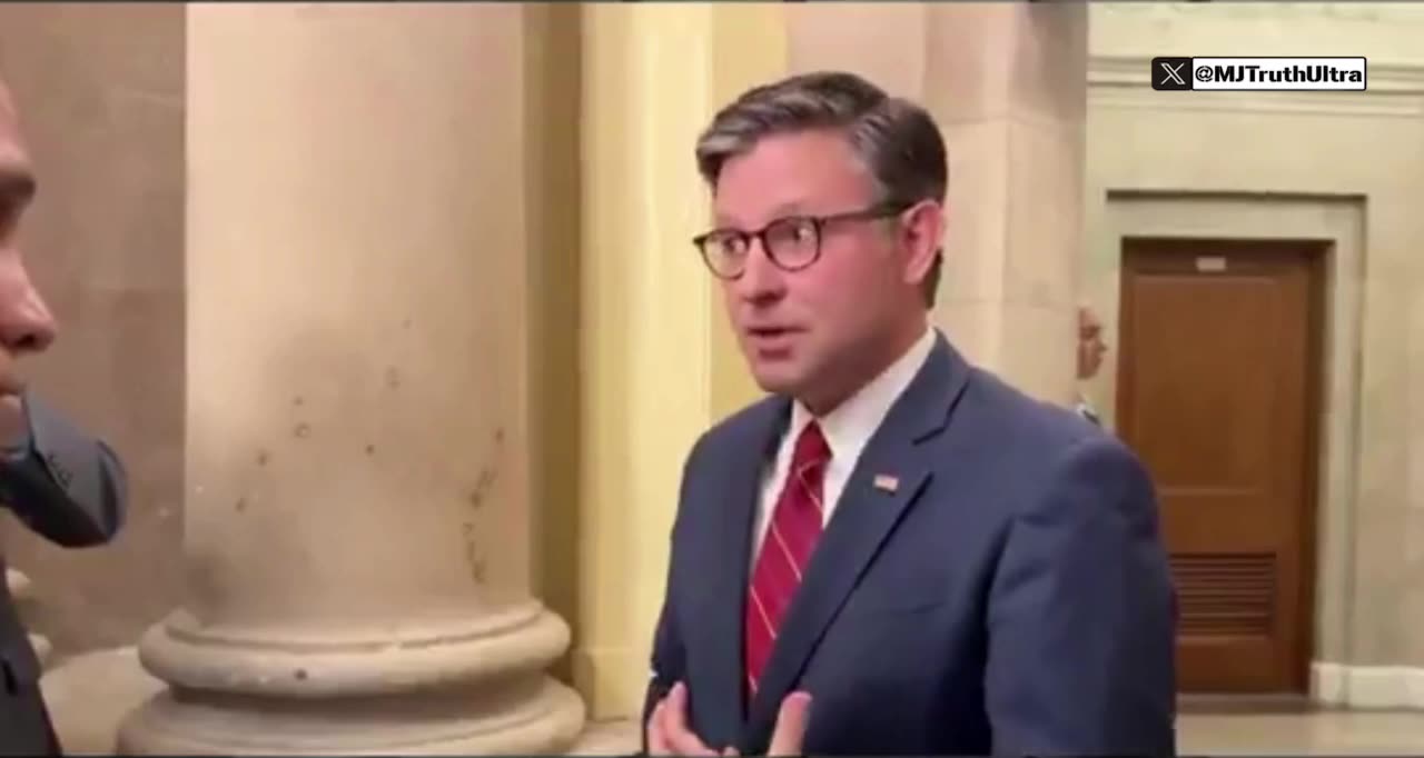Mike Johnson just said President Trump was an FBI Informant working to take down Jeffrey Epstein
