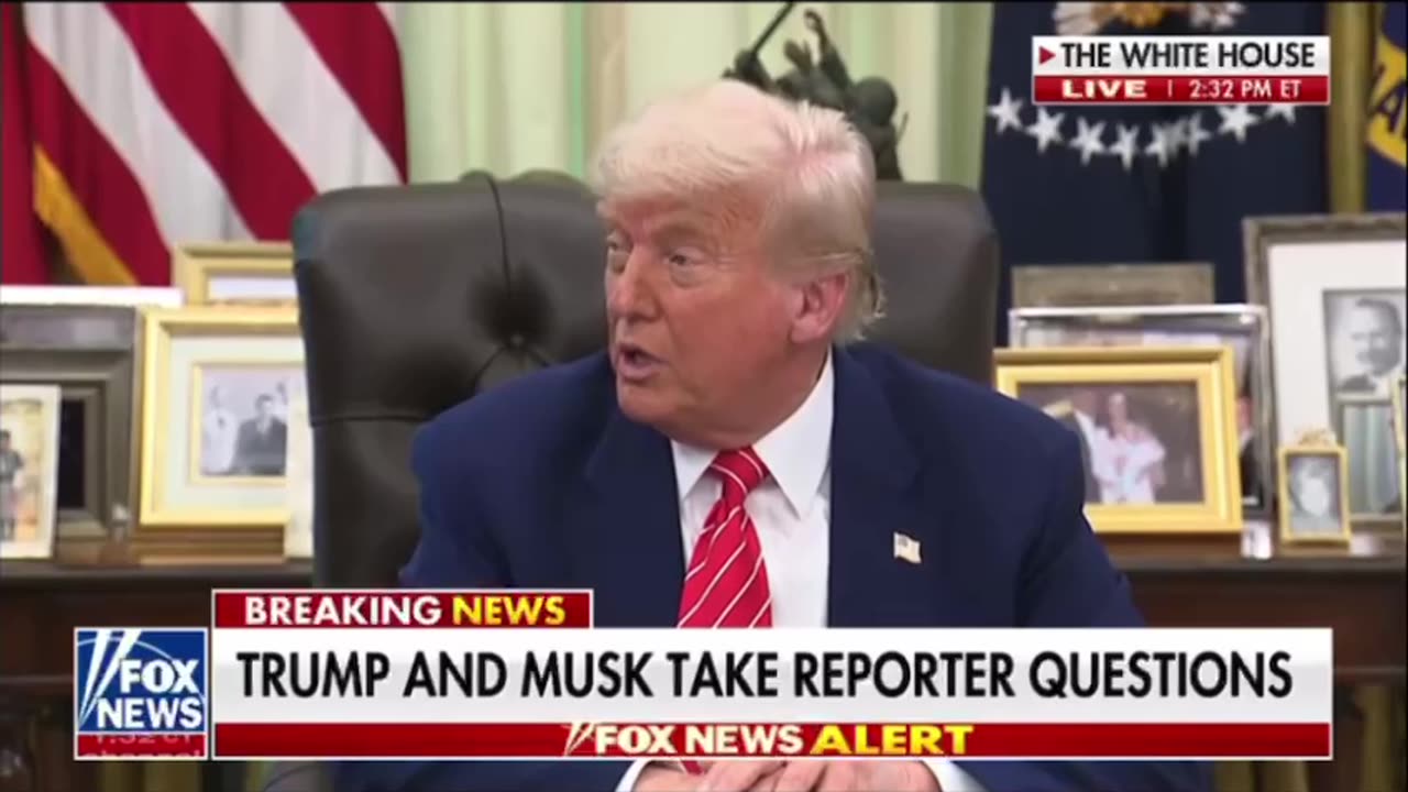 Press Conference: President Trump & Elon Musk take questions. (WTHt? Elons got a blackeye.)