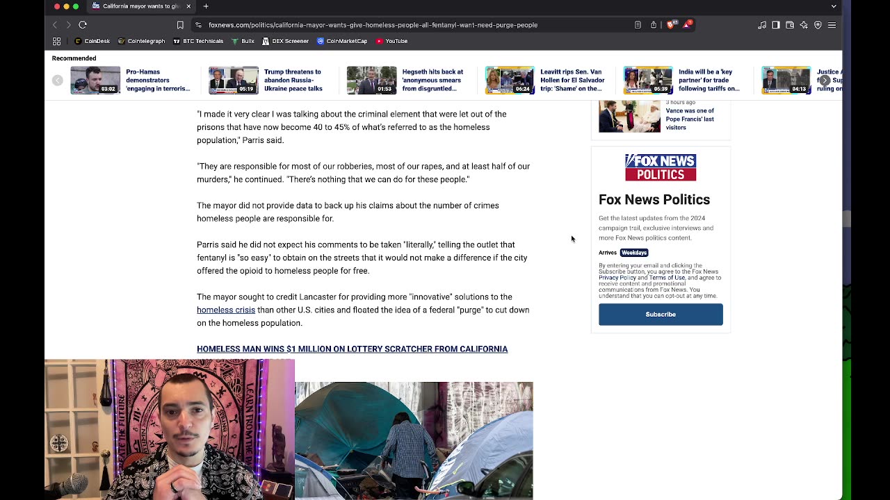 California mayor calls for purge of the homeless