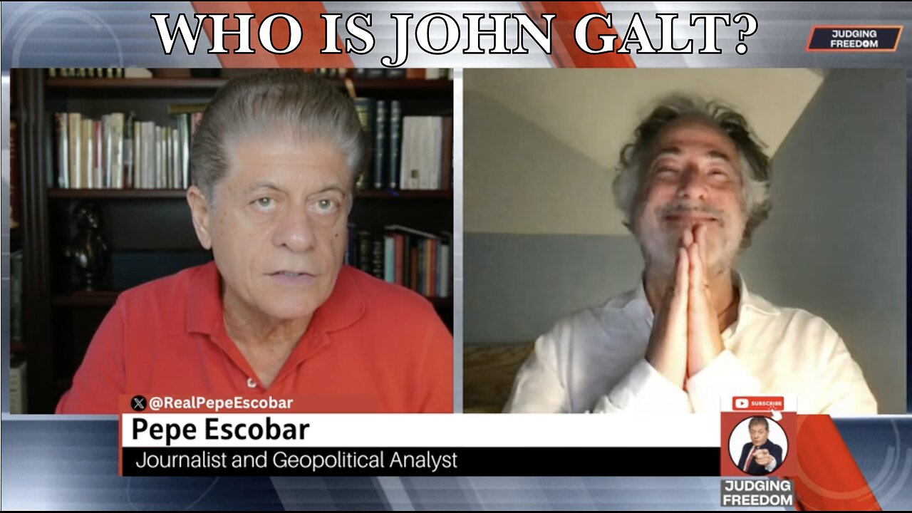 JUDGE W/ PEPE ESCOBAR- THE ISRAELI / US COALITION BOMB HAMAS NEGOTIATORS IN QATAR. WHO IS John Galt?