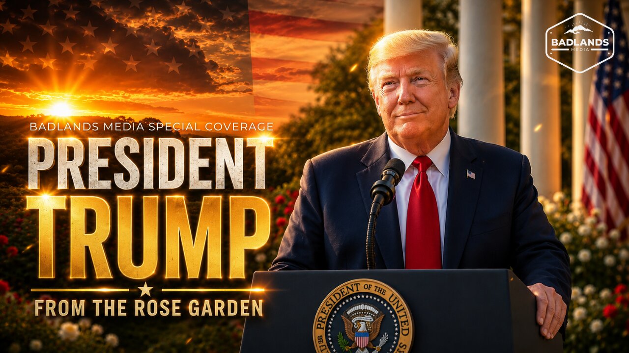 Badlands Media Special Coverage: President Trump at Rose Garden Event thumbnail