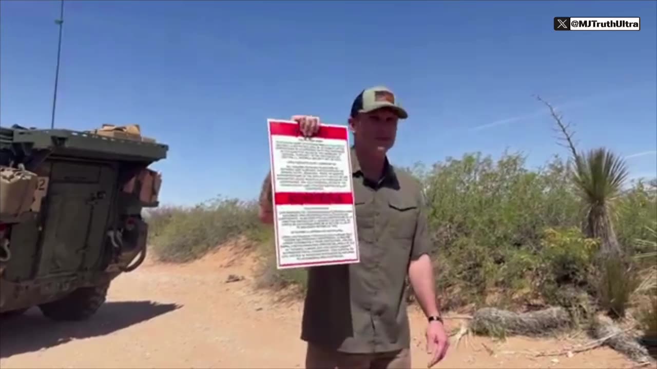 Any illegal alien that attempts to enter this zone will be detained