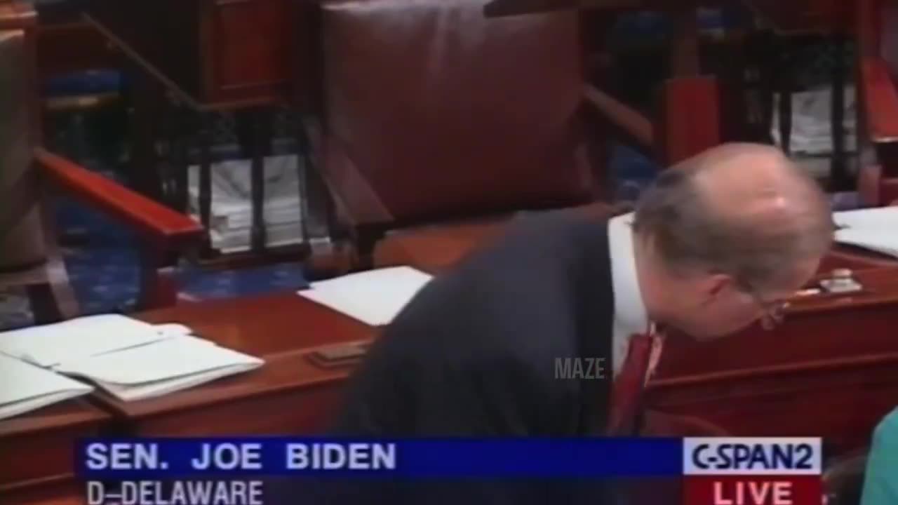 1995-Senator [REAL] Joe Biden proposes legislation to make burning or desecrating the American flag in any way a crime