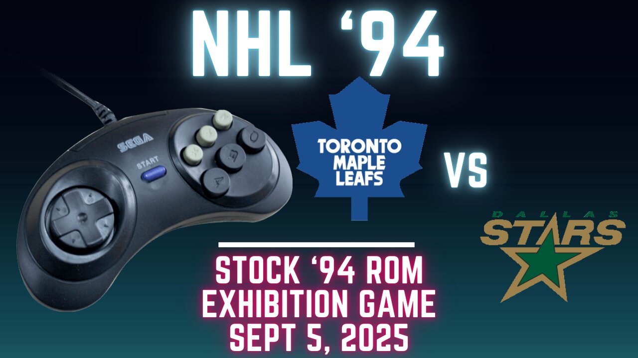 NHL 94: Maple Leafs (Len the Lengend) at Stars (FLAnatic) {Genesis} - Exhibition 170 (OT!)
