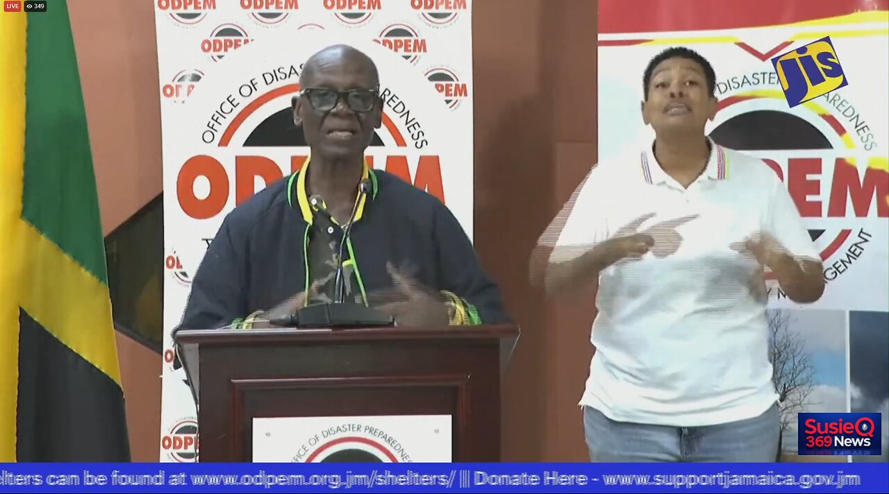 Jamaicas government briefs on Hurricane Melissa
