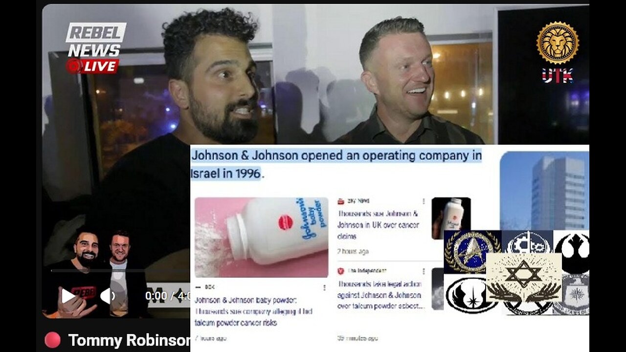 #Robinson , #farage, #brand, J&J admit to genocide