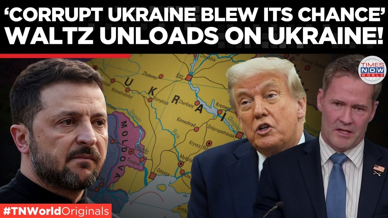 On-Air Bombshell: US Mike Waltz Torches Zelensky, Calls Ukraine ‘One of the Most Corrupt Nations’!