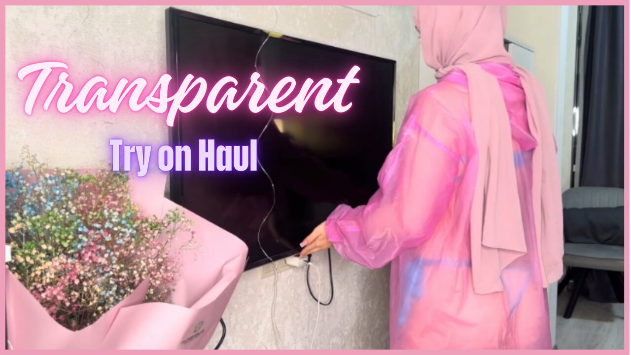 Transparent Cleaning | Raincoat | Try On Haul | Calm & Refreshing