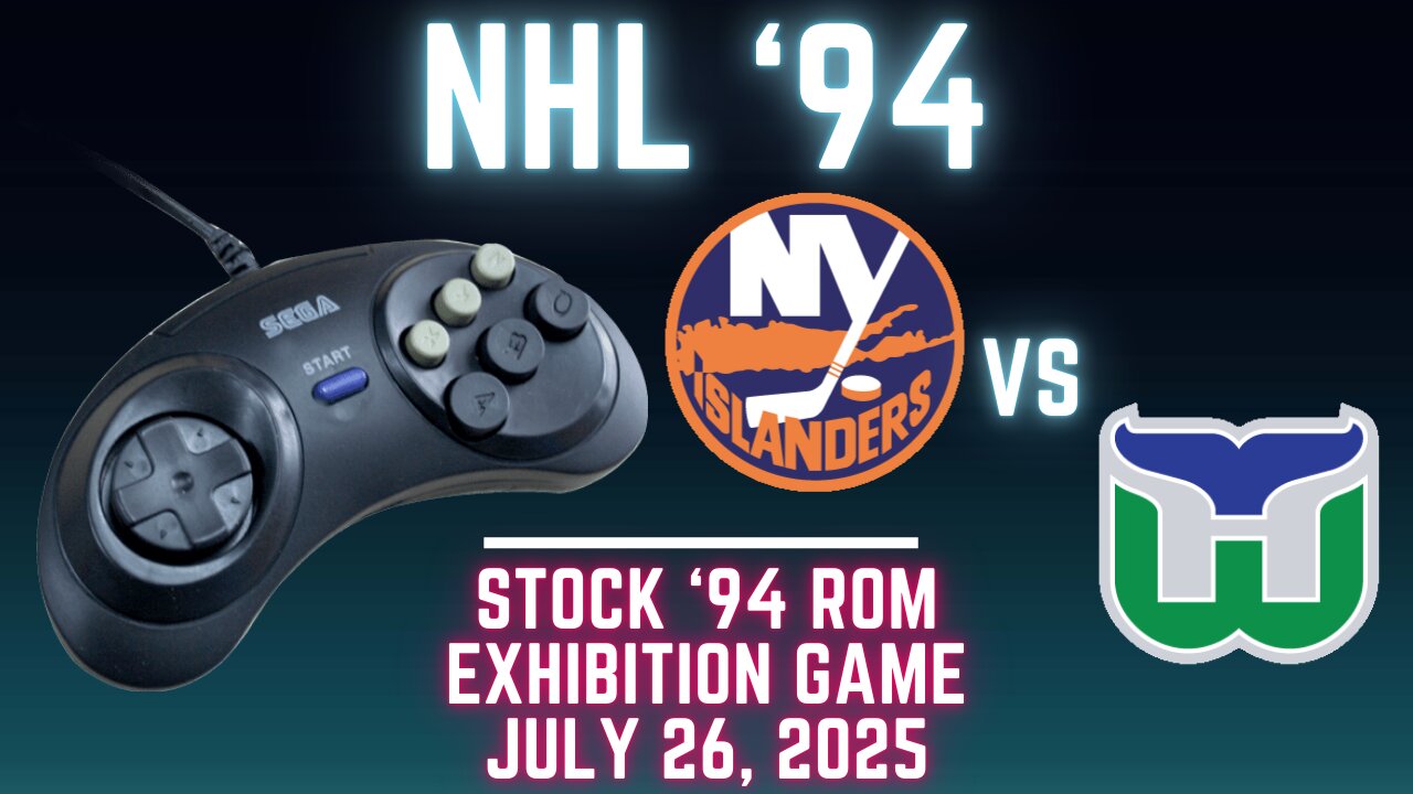 NHL 94: Islanders (Len the Lengend) at Whalers (Gambi) {Genesis} - Exhibition 158