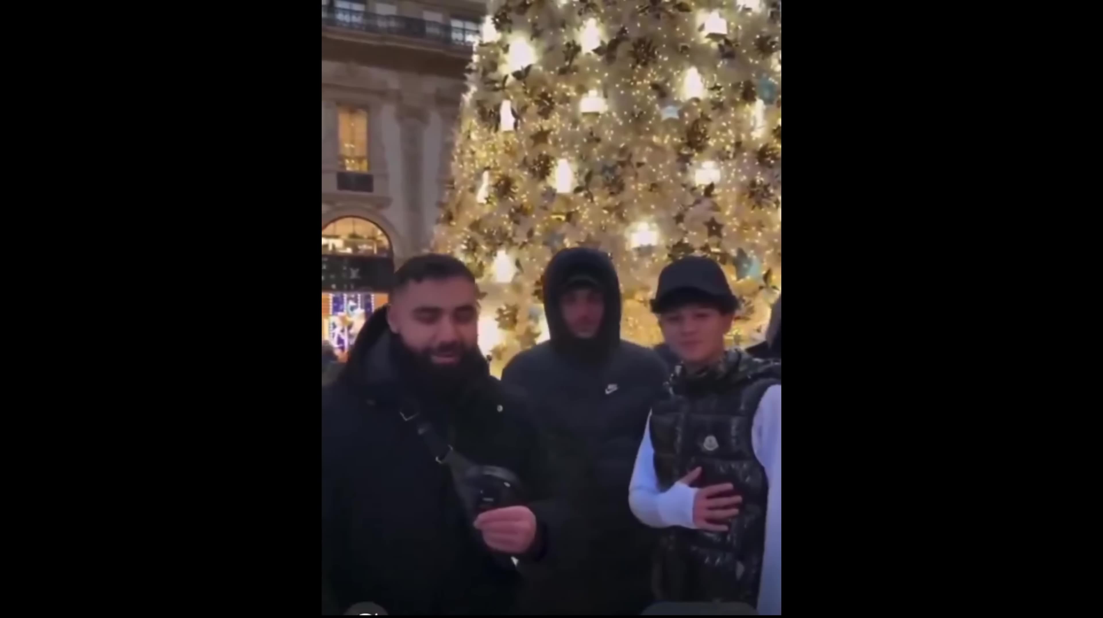 Muslim Immigrant Interrupts Christian tradition at the Christmas Tree