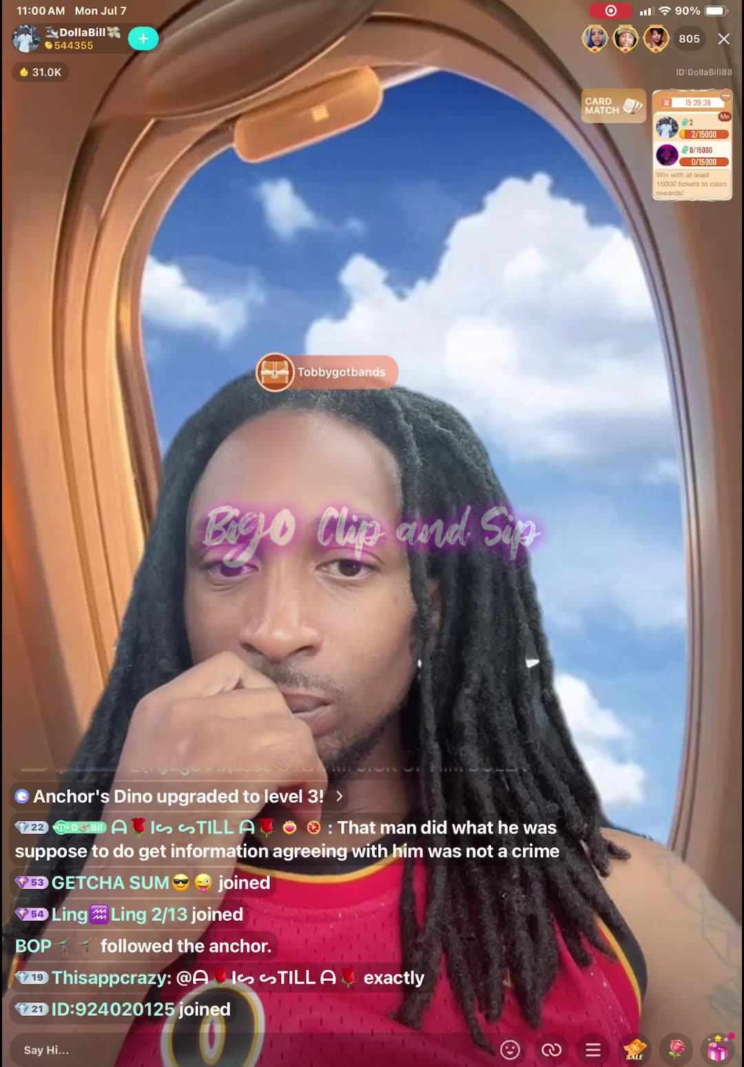Dolla Bill talks to PrinceJay about interview n listens to comments about LNO 7/7/25 #bigoclipandsip