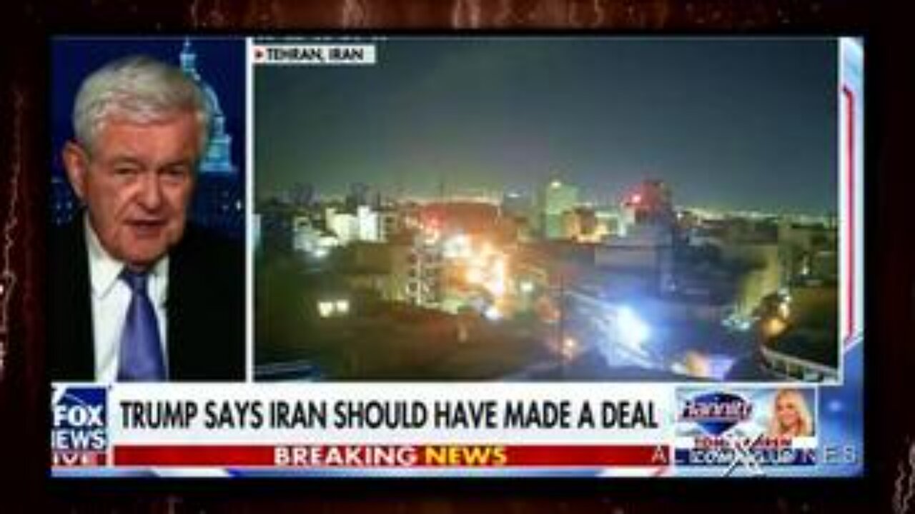 Former House Speaker Newt Gingrich Says Trumps Strike On Iran Will Change History!