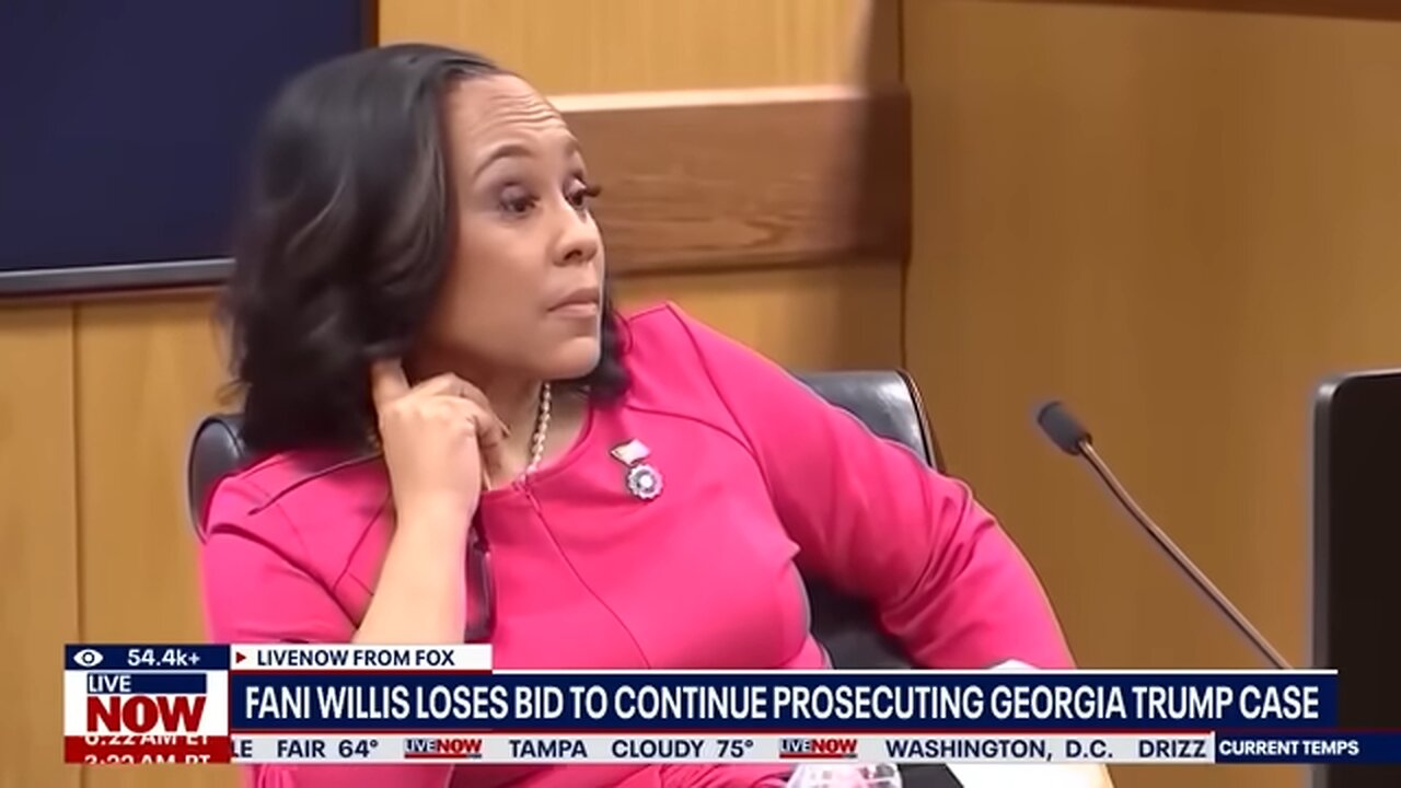 Fani Willis removed from prosecuting Trumps Georgia election interference case