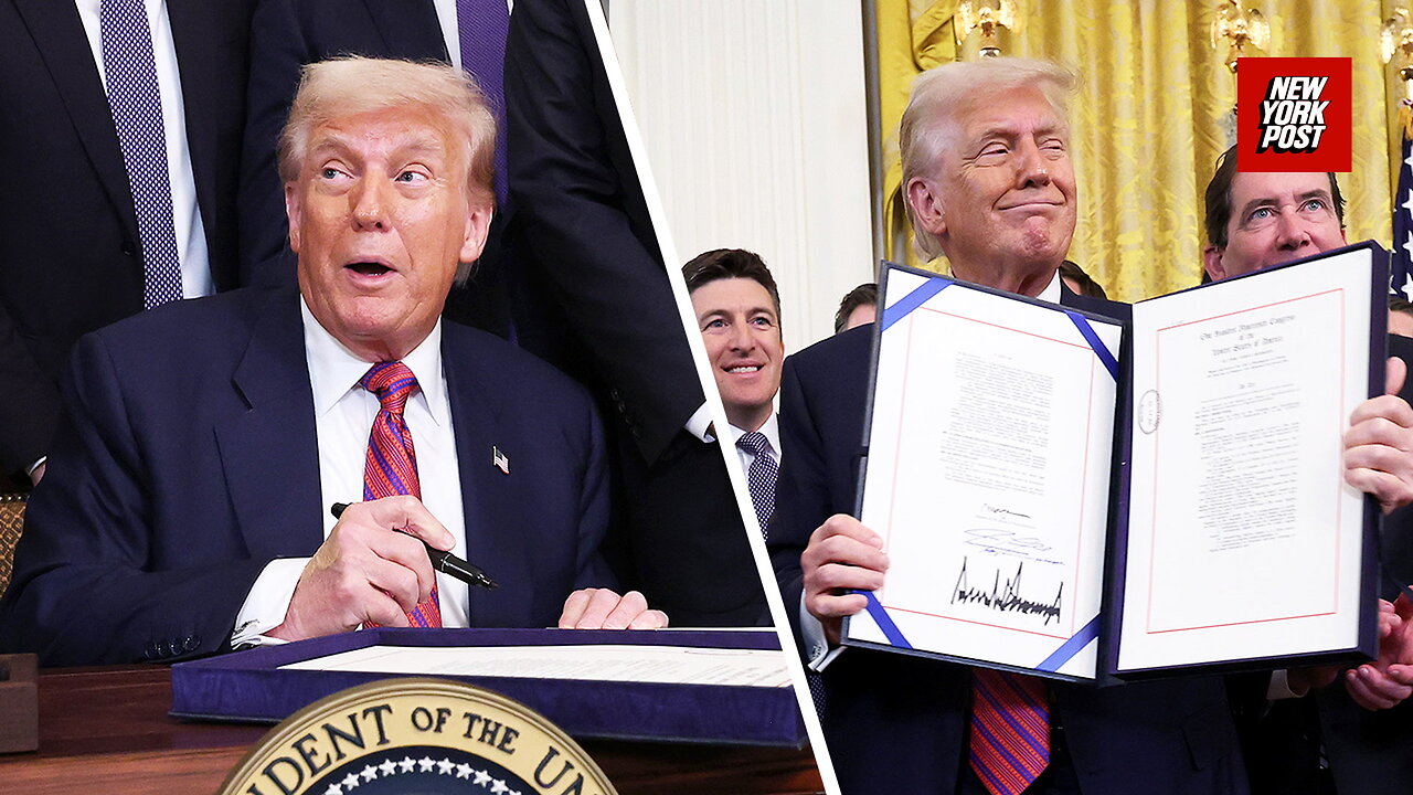 President Trump signs the GENIUS Act: They named it after me
