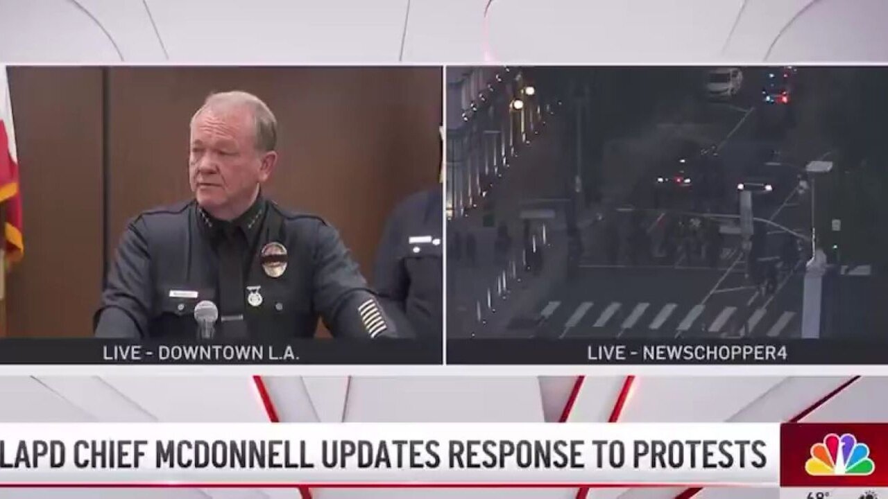 Anti-ICE L.A. Police Chief Just Debunked EVERY Democrats Talking Point Blaming Trump For L.A. Riots