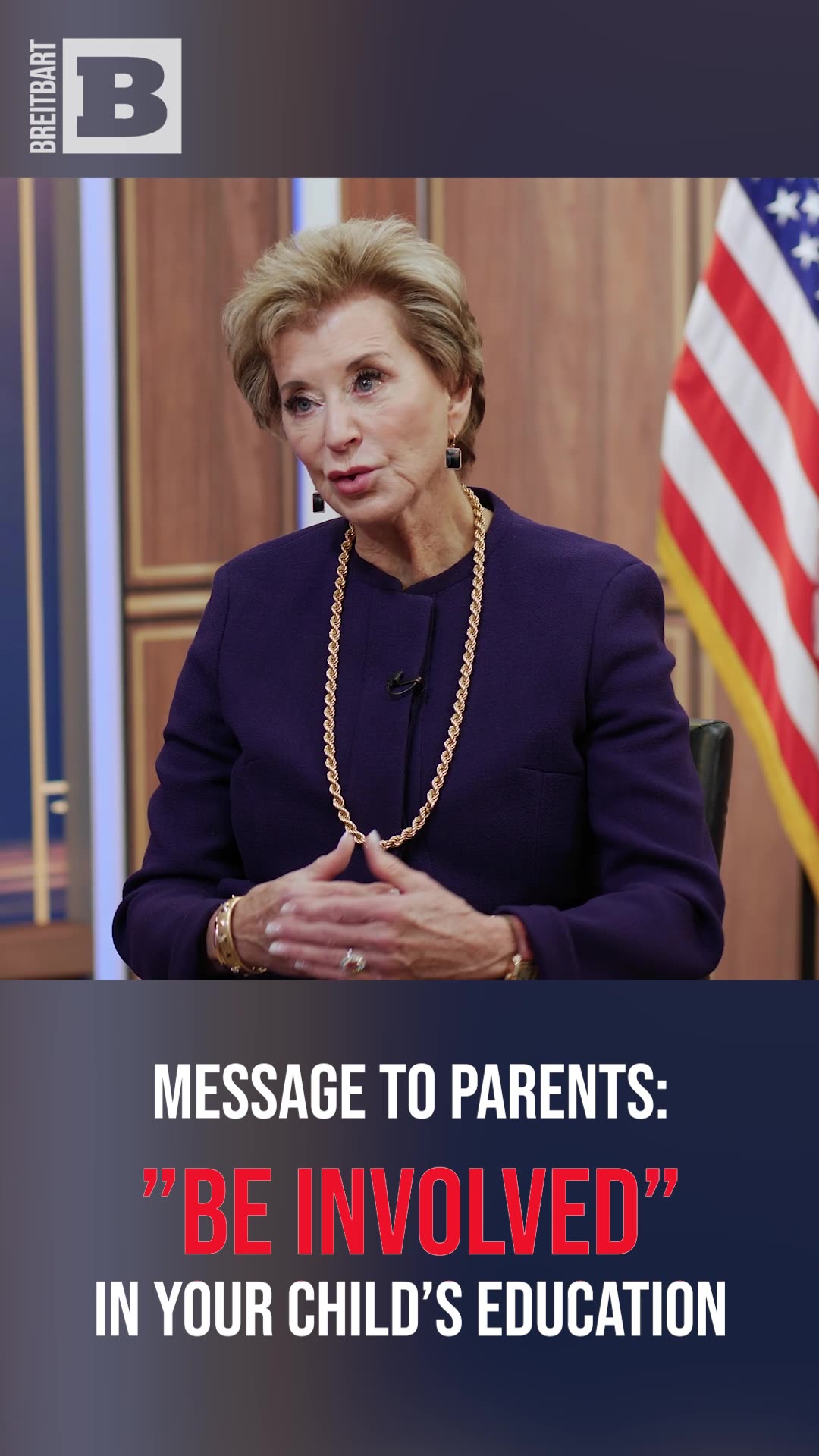 Be Involved: Linda McMahons Message to Parents of Students
