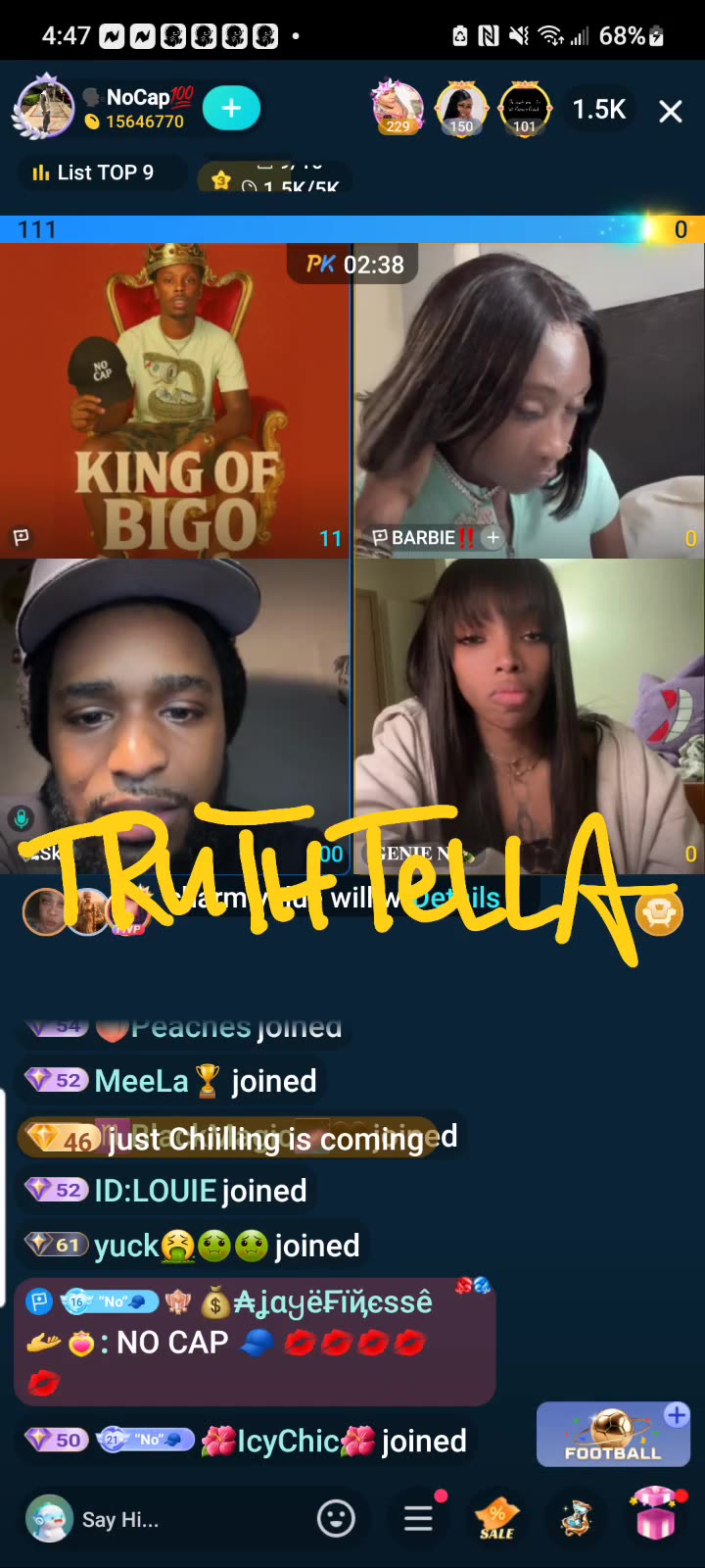 NOCAP 3RD SHIFT TEAM PK WITH LIYAH, MRS LATENIGHT, MANNY , SK & MORE