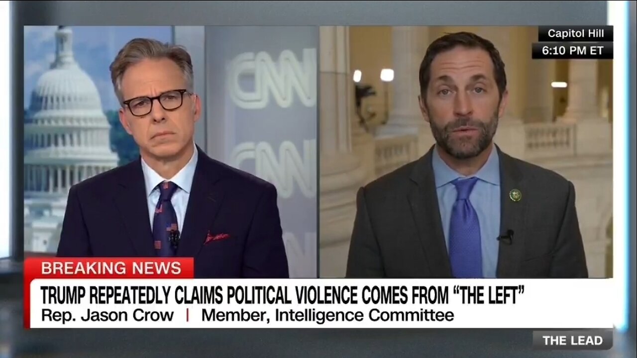 Rep Jason Crow Claims Trump Admin Is Using Kirk Assassination To Target Free Speech