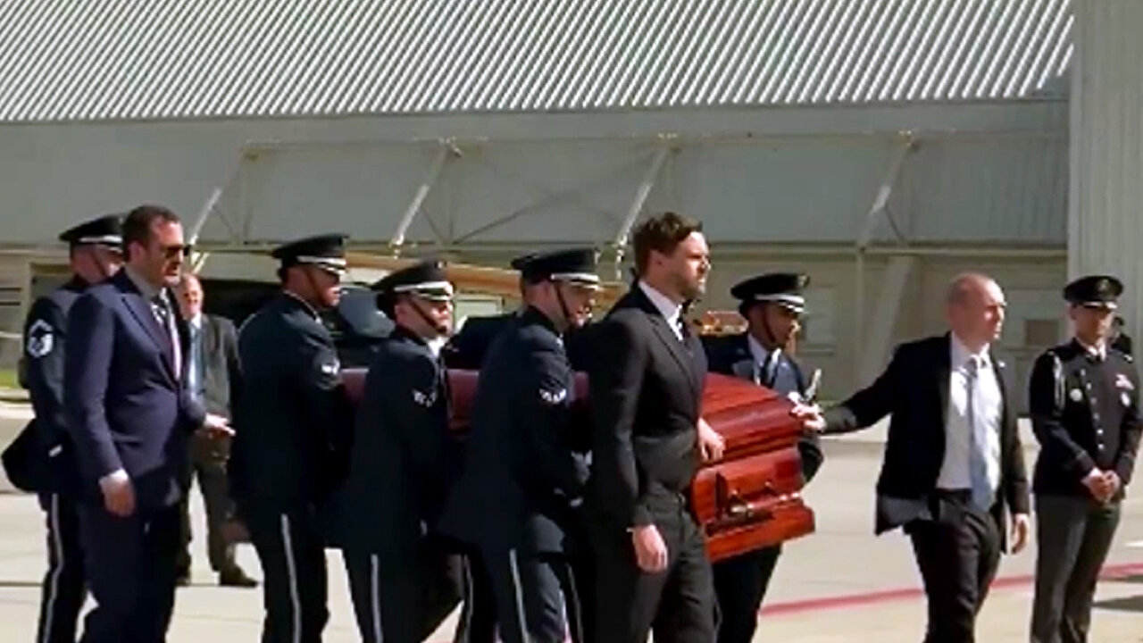 Vice President JD Vance Helps Carry Charlie Kirks Casket Home