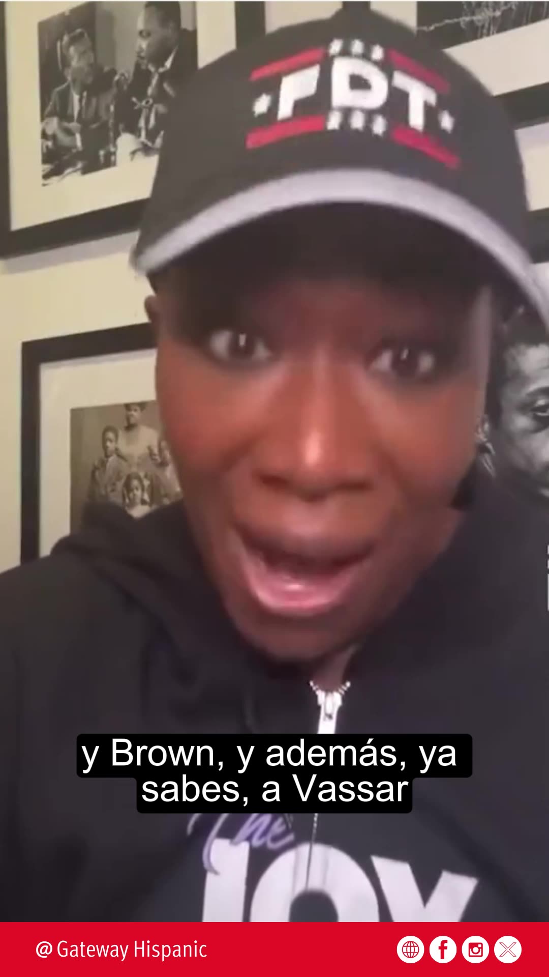 Joy Reid admits to being DEI while wearing a Fck Donald Trump hat