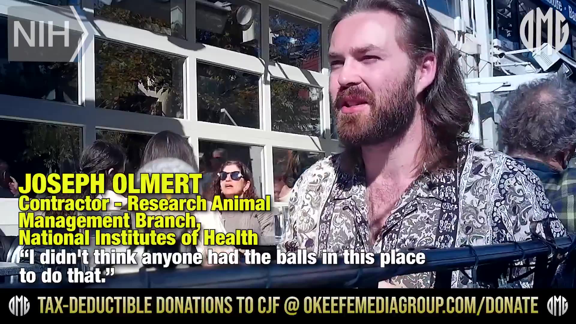James OKeefe just caught an NIH contractor admitting they RIPPED DOWN