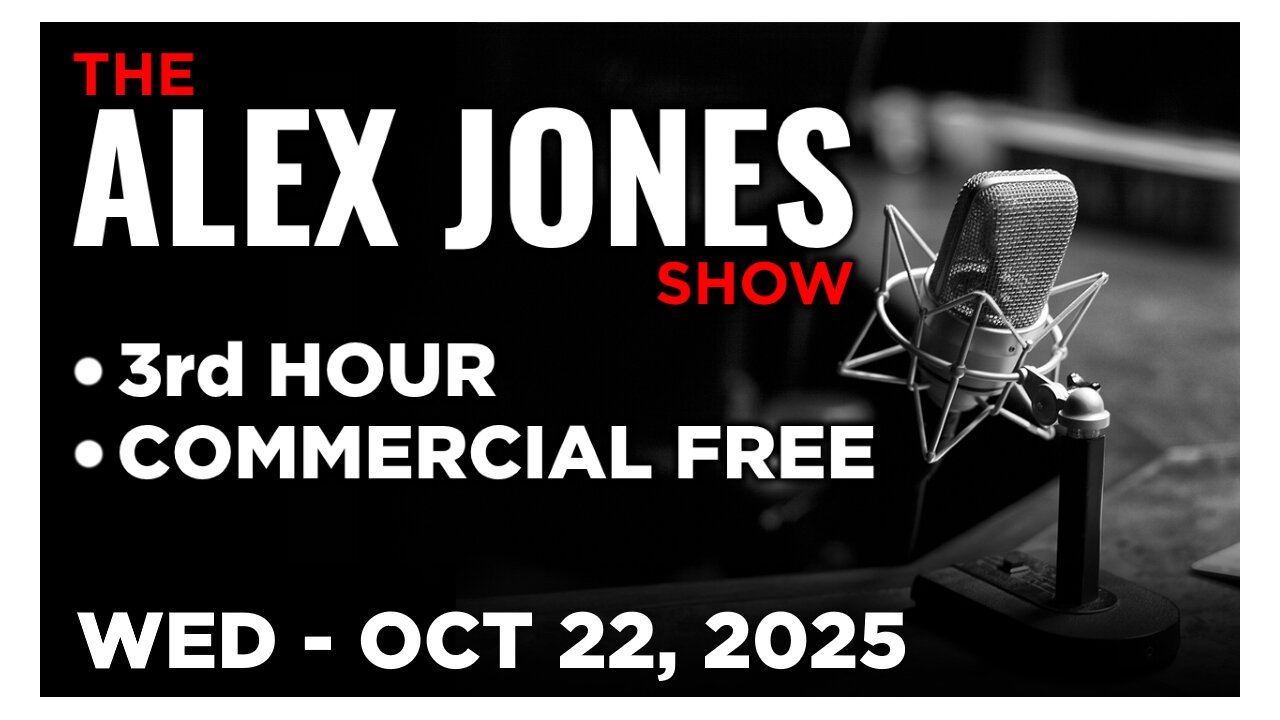 ALEX JONES [3 of 4] Wednesday 10/22/25 • MIKE BENZ IN-STUDIO! BREAKING INTEL, SHUTDOWN & WHATS NEXT