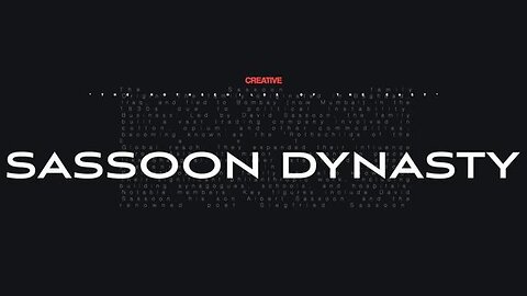 SASSOON DYNASTY: "ROTHSCHILDS OF THE EAST"