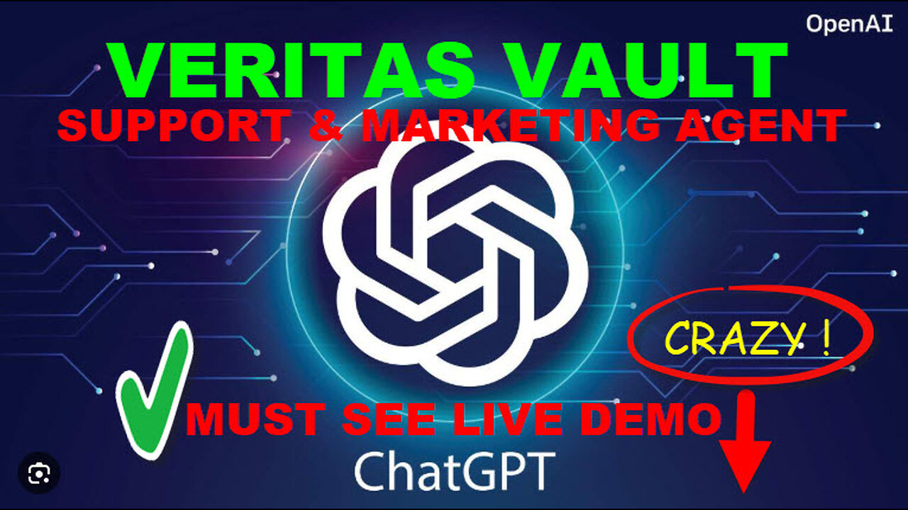 VERITAS VAULT (must see live demo) AMAZING CHATGPT SUPPORT & MARKETING AGENCY - TOP TEAM ROB BUSER