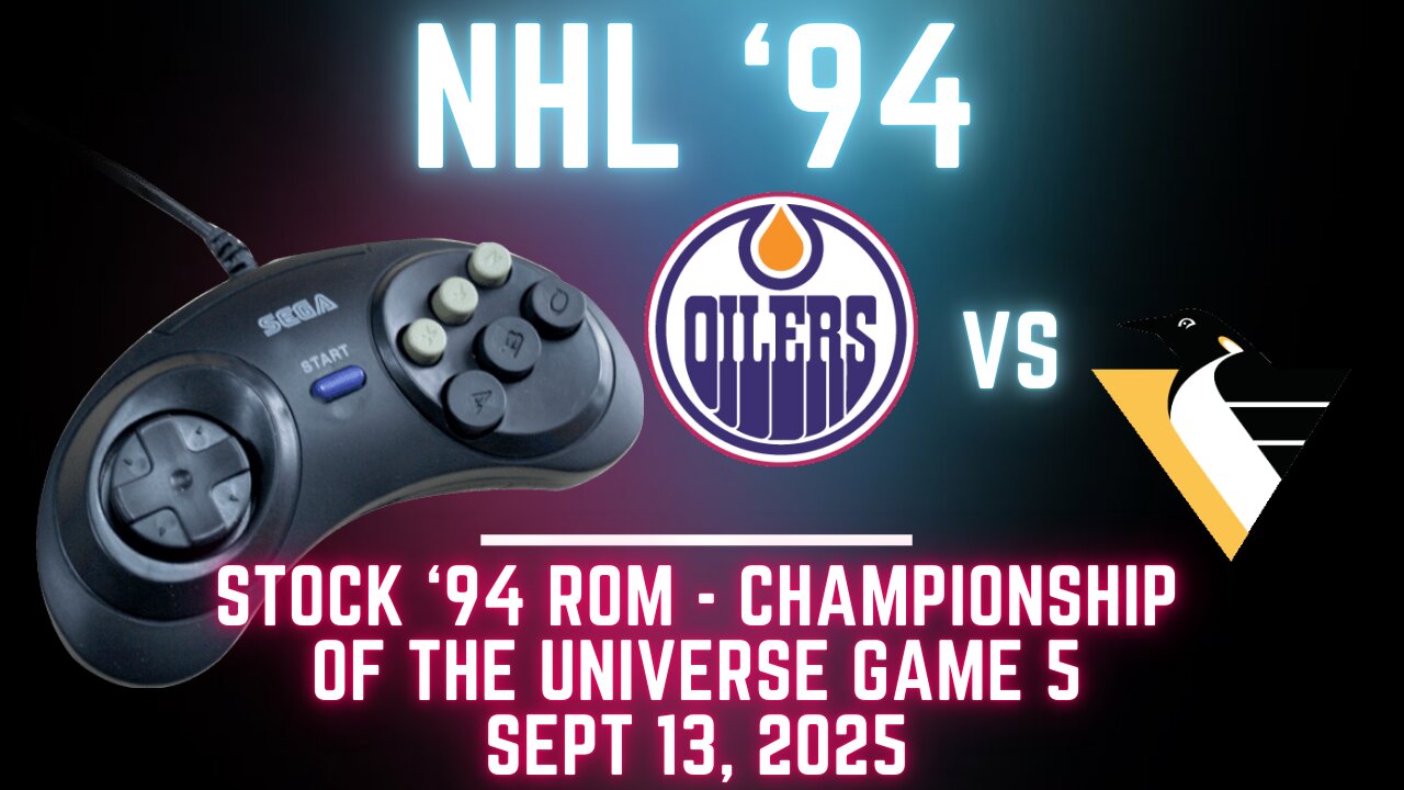 NHL 94 Championship of the Universe Game 5: Oilers at Penguins {Genesis} (OT!)