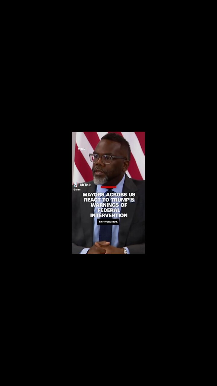 PANIC! Chicago Mayor Brandon Johnson “Trump has a tyrants rage - he’s one of the biggest threats that we’ve seen in an entire generation.”