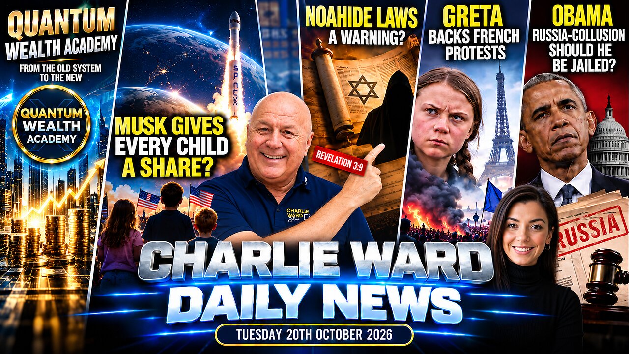 NOAHIDE LAWS WARNING, QUANTUM WEALTH & OBAMA/RUSSIAGATE | Charlie Ward Daily News thumbnail