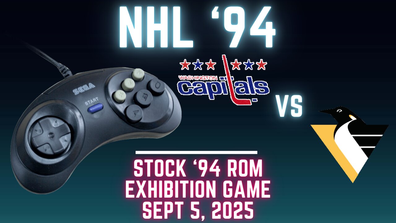 NHL 94: Capitals (Len the Lengend) at Penguins (FLAnatic) {Genesis} - Exhibition 167 (OT!)