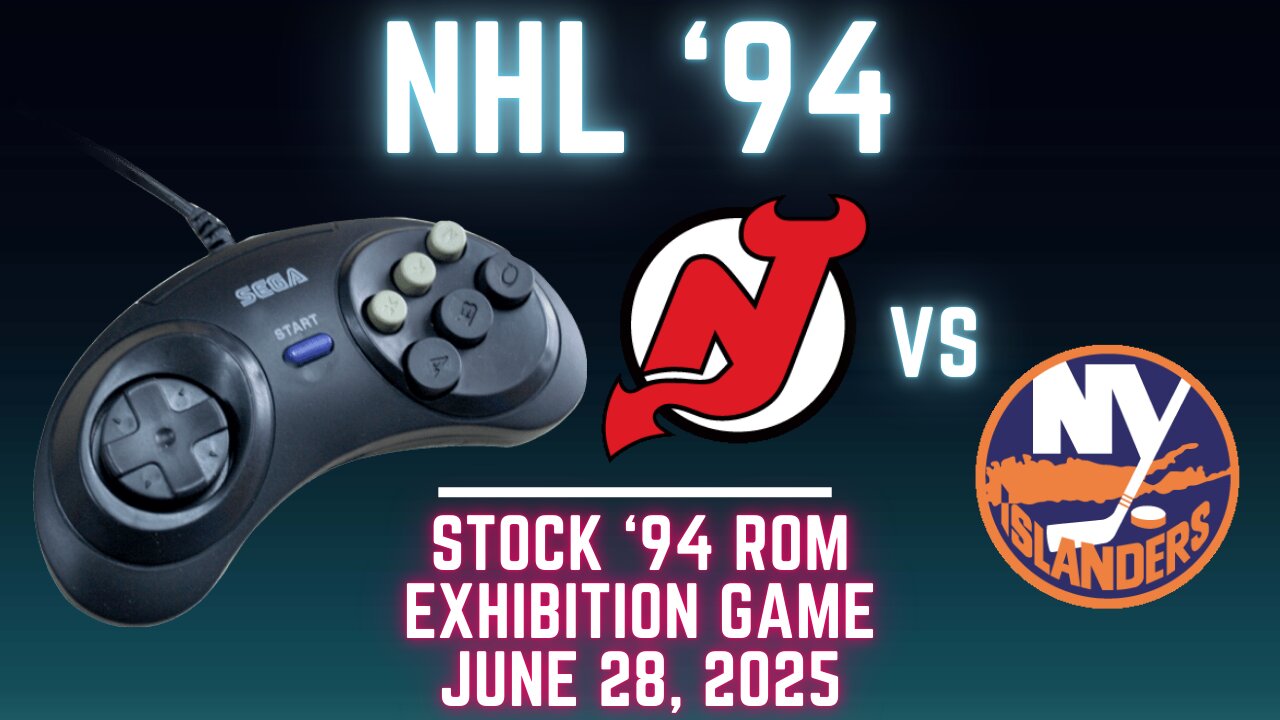 NHL 94: Devils (Len the Lengend) at Islanders (Gambi) {Genesis} - Exhibition 155 (OT!)