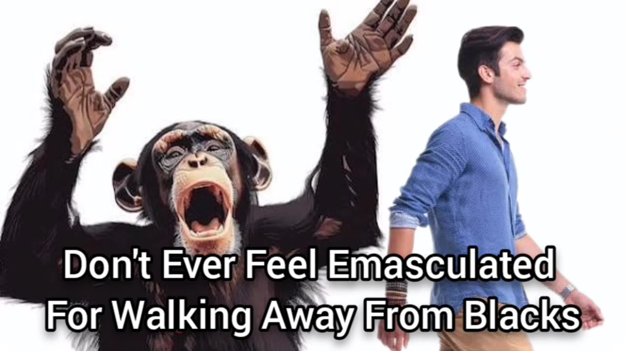 Dont Ever Feel Emasculated For Walking Away From Animalistic Blacks