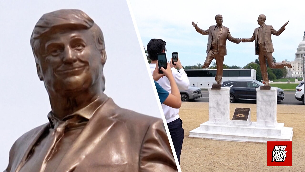 Statue of President Trump and Jeffrey Epstein removed from DCs National Mall
