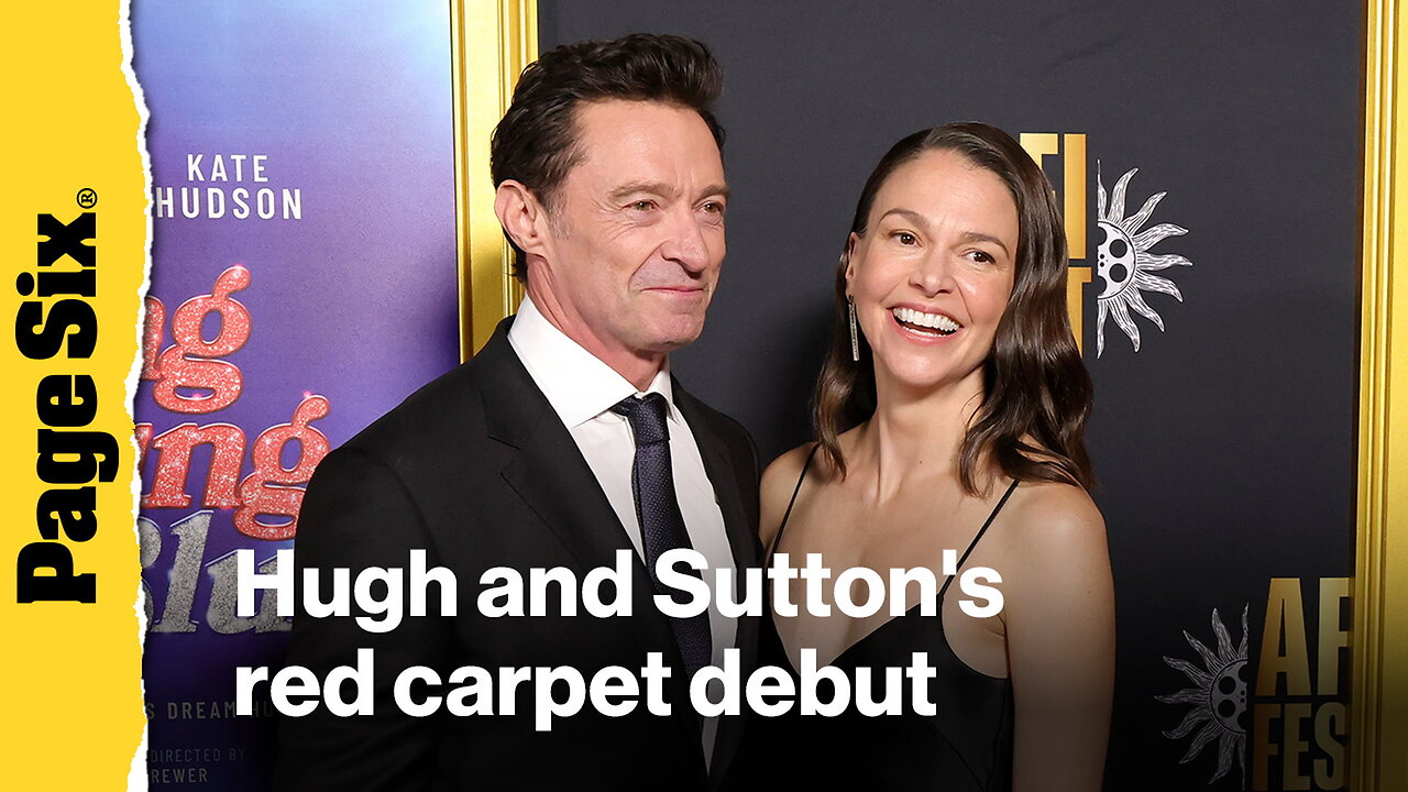 Hugh Jackman and Sutton Foster make red carpet debut at Song Sung Blue premiere - see all of the stars