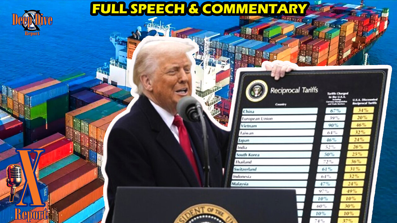 Trump: Liberation Day Full Speech & Commentary | Tariffs on US Partners