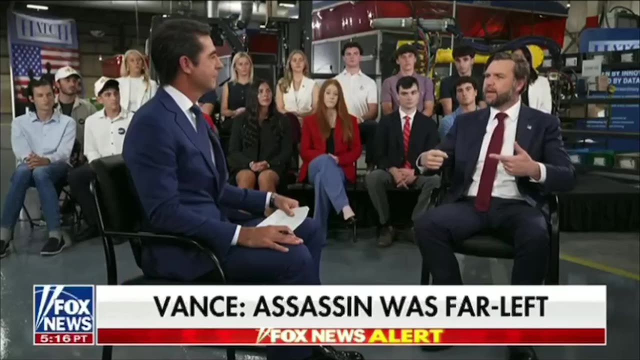 Jesse Watters Sits Down With VP Vance [Charlie Kirk, Left Wing Violence, Evil and More]