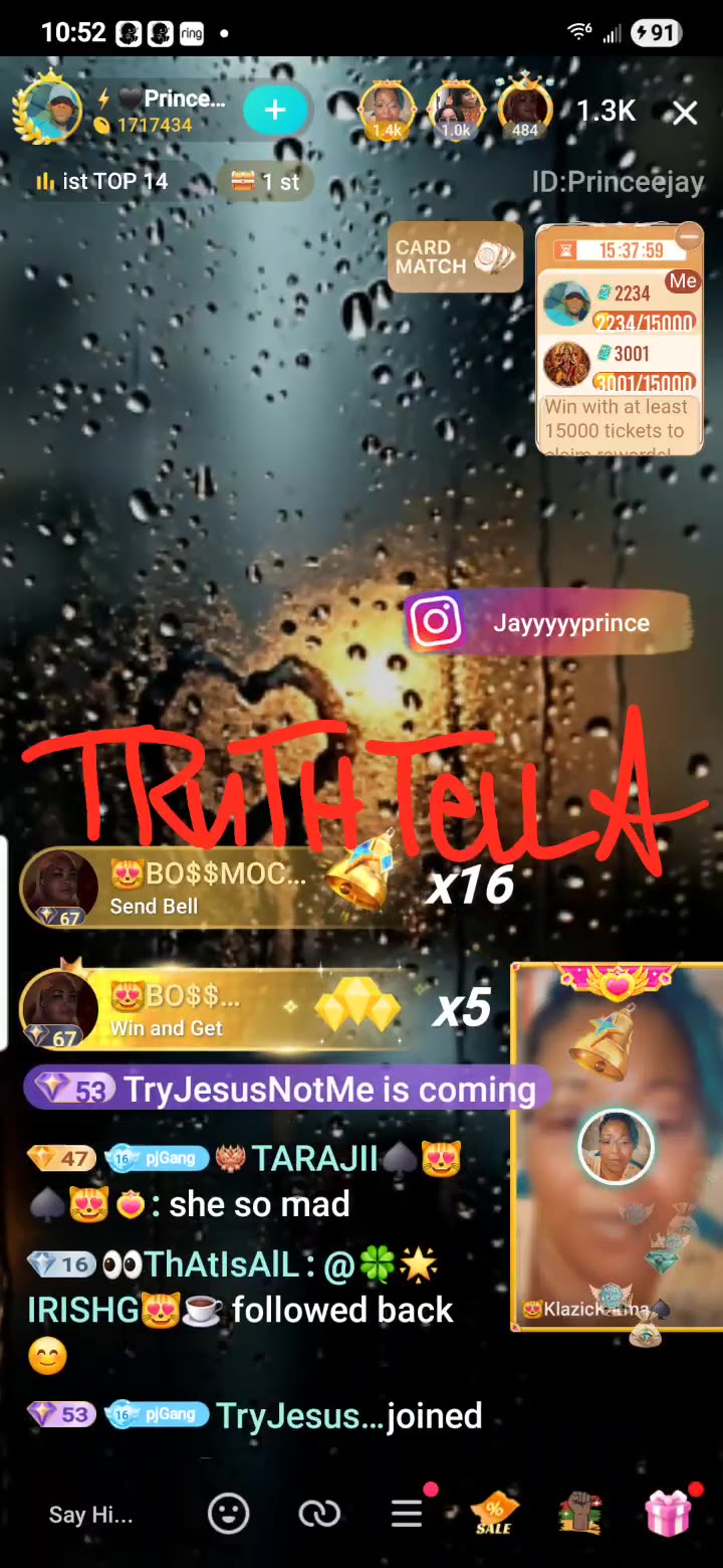 PRINCEJAY SATURDAY MORNING BANGOUT TAMMY PEAY VS. MESSY CALLER NO HOLDS BARRED