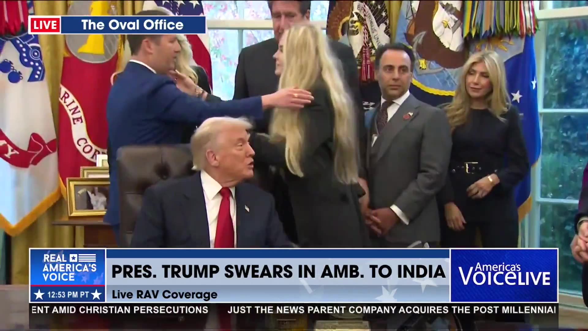CHARLIE LOVED YOU: ERIKA KIRK AT AMB. TO INDIA SWEARING IN