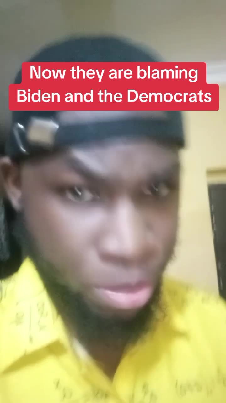 Now they are blaming Biden and Democrats as usual