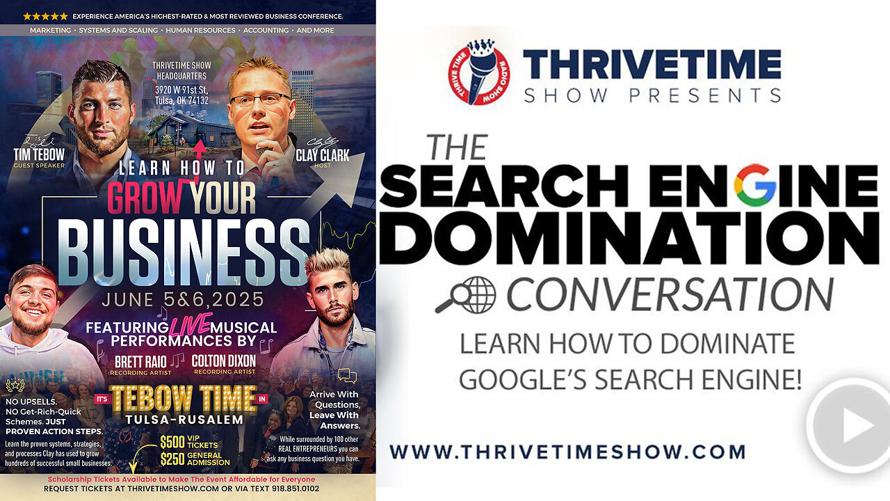 Search Engine Optimization | Discover the Proven Path to Search Engine Domination + Celebrating 9 Clay Clark Client Success Stories + Join Tim Tebow At Clay Clarks June 5-6 Business Growth Conference (5 Tix Remain)