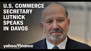 US Secretary of Commerce Howard Lutnick speaks at the World Economic Forum